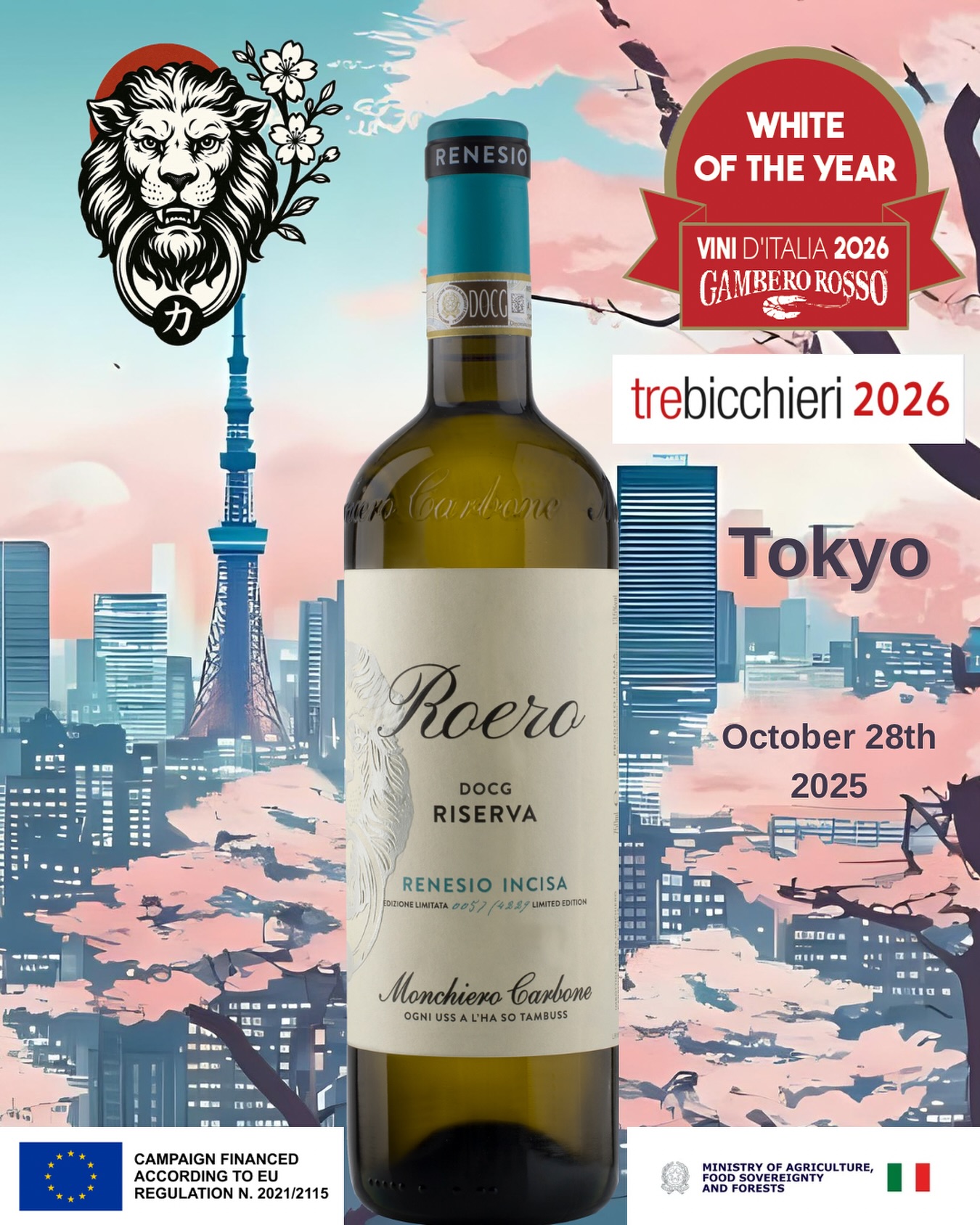 Ai nostri winelovers giapponesi che ci seguono da 25 anni: 🇯🇵🍇 il 28 ottobre 2025 a Tokyo passate ad assaggiare il Bianco dell’Anno 2026: Roero DOCG Riserva Renesio Incisa 2020 ✨❤️Non mancate!
-
-
To our Japanese winelovers who have been following us for 25 years: 🇯🇵🍇 on October 28, 2025 in Tokyo come and taste the White of the Year 2026: Roero DOCG Riserva Renesio Incisa 2020 ✨❤️Don’t miss it!

#TreBicchieri2026 #VinoItaliano #WhiteOfTheYear #GamberoRosso #topitalianwines #WineLovers #bestwines @gamberorossointernational @altolivello2007 @nagatoshiitoh @yoshiyuki_kawazu @kawazubuonvino @francesco_monchiero