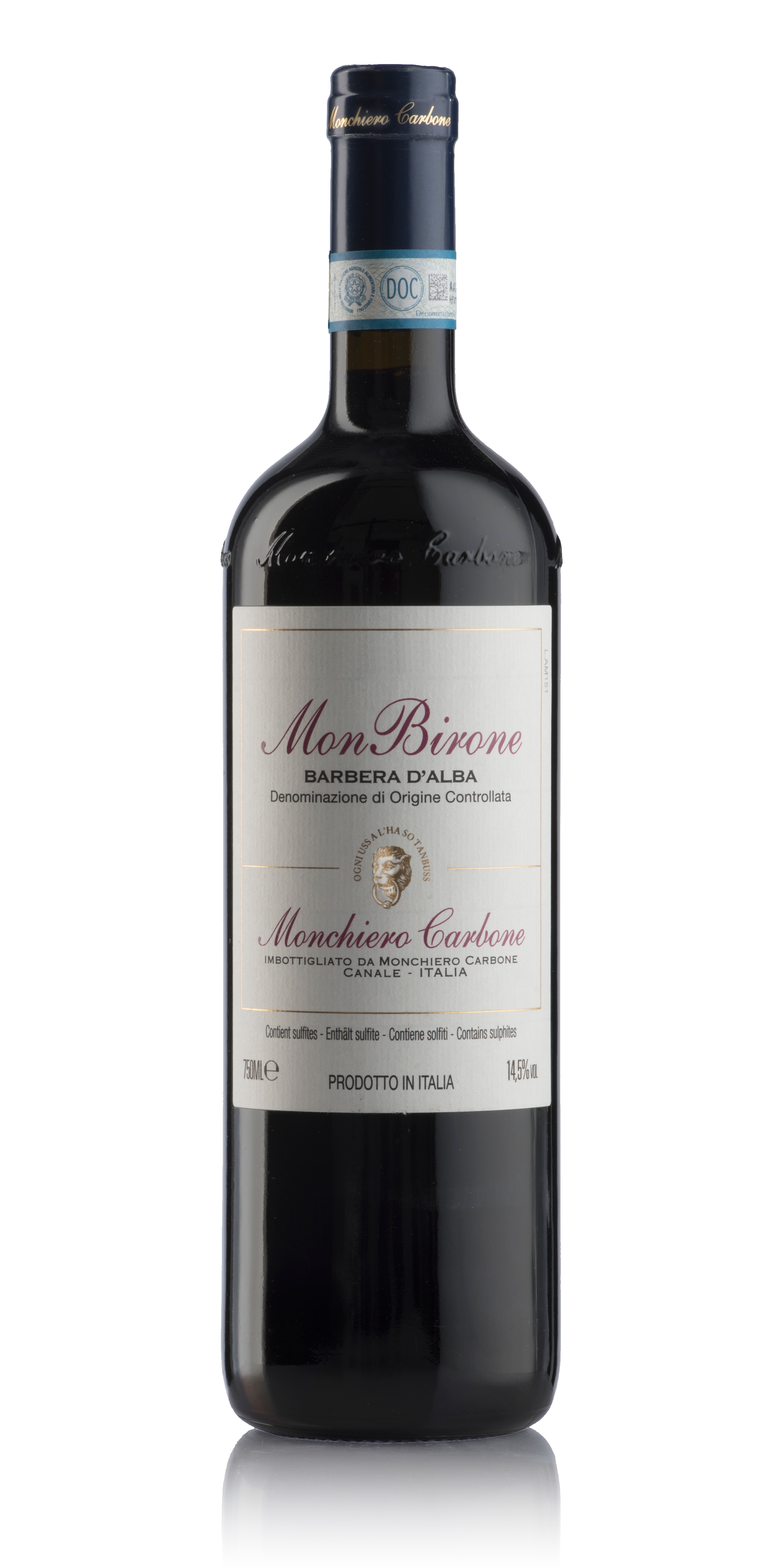 Bottiglia MonBirone Barbera d'Alba