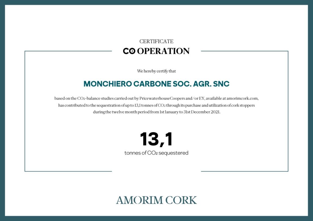 Certificato Amorim Cork